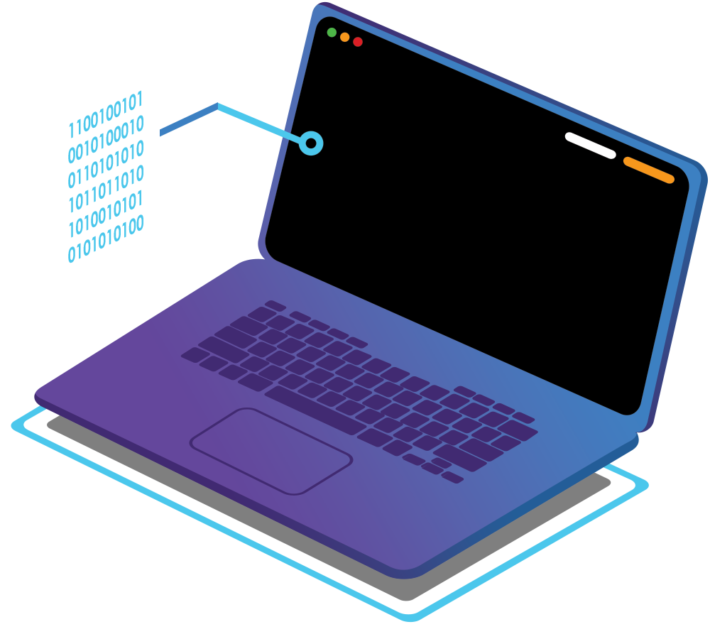 Ilustração representando desenvolvimento web